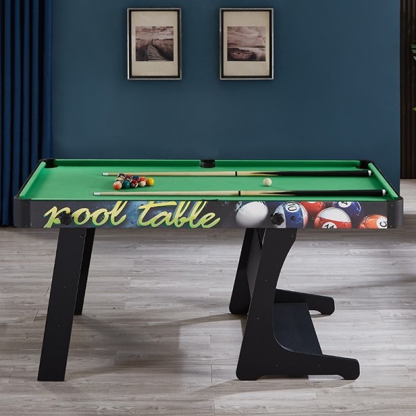 Foldable Pool Table, Space-Saving Billiards Table for Home Game Room, Indoor Useimg-4