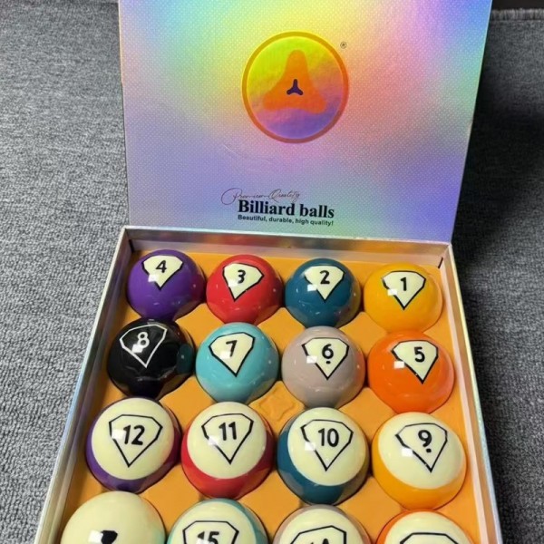 Premium 16-Ball Crystal Pool Ball Set 57.2mm for Billiard Game Room Useimg-4