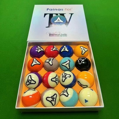 Premium 16-Ball Crystal Pool Ball Set 57.2mm for Billiard Game Room Use