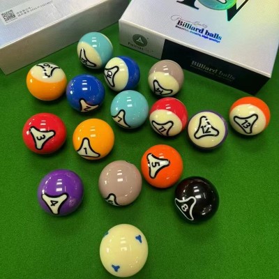 Premium 16-Ball Crystal Pool Ball Set 57.2mm for Billiard Game Room Use