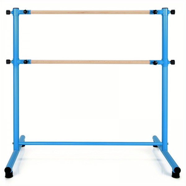 Adjustable Double Ballet Barre, Portable Freestanding Dance Bar for Kids Home Studio Trainingimg-2