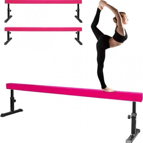 Adjustable Balance Beam, Freestanding Gymnastics Beam for Kids Home Training Practiceimg-1