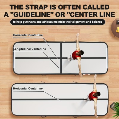 Premium Inflatable Air Track | 200x100cm Gym Mat for Kids & Adults Tumbling