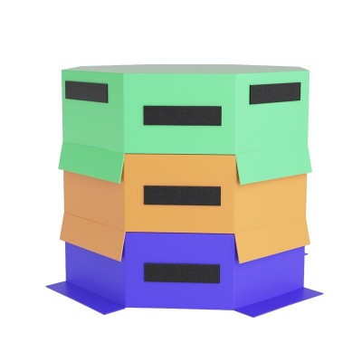 Durable Octagonal Gymnastics Box | Stackable Training Platform for Cheer & Fitness
