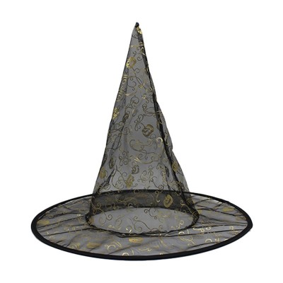 Halloween Witch Hat, Oxford Cloth Wizard Hat for Cosplay Party Costume Accessory
