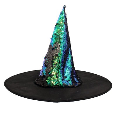 Halloween Witch Hat, Oxford Cloth Wizard Hat for Cosplay Party Costume Accessory
