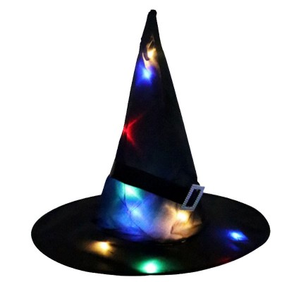 Halloween Witch Hat, Oxford Cloth Wizard Hat for Cosplay Party Costume Accessory