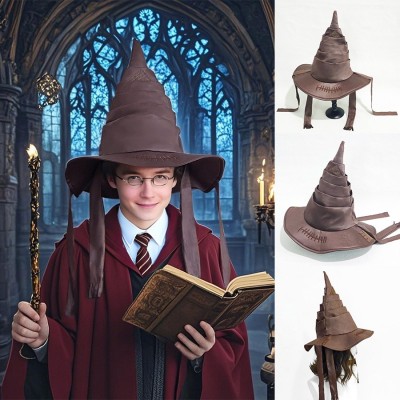 Harry Potter Sorting Hat, Halloween Cosplay Witch Wizard Hat for Costume Party