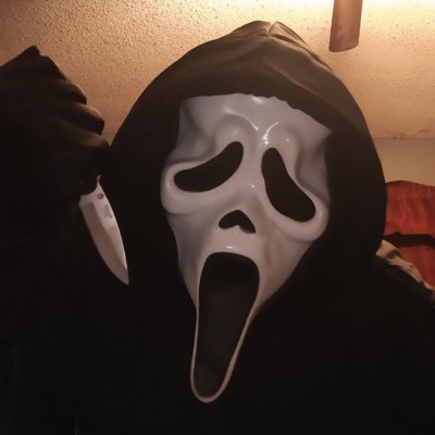 Ghostface Scream Mask, Halloween Horror Cosplay Prop for Adults