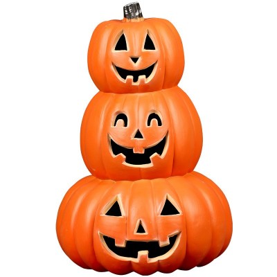 Lighted Halloween Pumpkin Decor, Large LED Jack-O'-Lantern for Yard, Shop, Party Decor