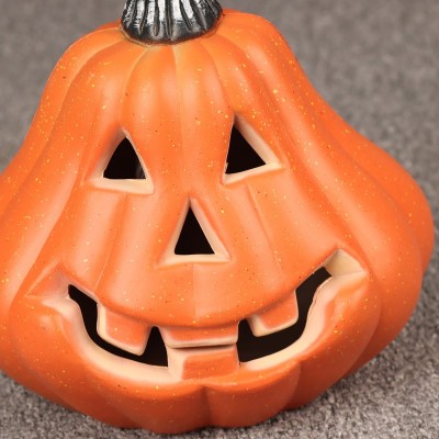 Lighted Halloween Pumpkin Decor, Large LED Jack-O'-Lantern for Yard, Shop, Party Decor