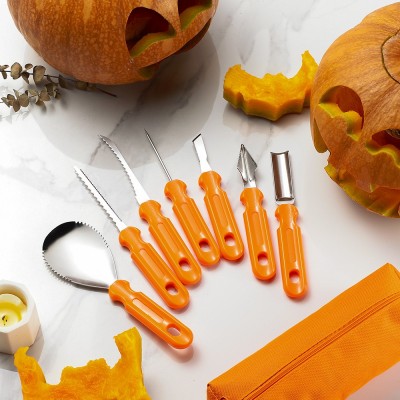 DIY Pumpkin Carving Kit, Heavy Duty Stainless Steel Tools for Halloween Decor