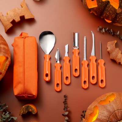 DIY Pumpkin Carving Kit, Heavy Duty Stainless Steel Tools for Halloween Decor