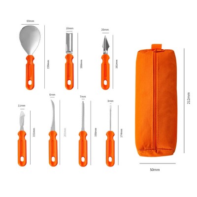 DIY Pumpkin Carving Kit, Heavy Duty Stainless Steel Tools for Halloween Decor