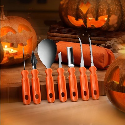 DIY Pumpkin Carving Kit, Heavy Duty Stainless Steel Tools for Halloween Decor