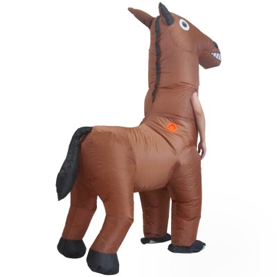 Inflatable Horse Mascot Costume, Blow Up Outfit for Halloween, Event Performance
