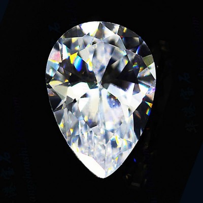 Pear Shape White CZ Stones AAA Cubic Zirconia Loose Gemstones Wholesale