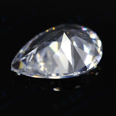 Pear Shape White CZ Stones AAA Cubic Zirconia Loose Gemstones Wholesale
