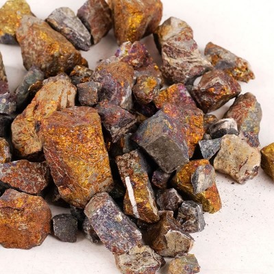 Natural Chalcopyrite Rough Ore Crystal Mineral Specimen Collection Decor
