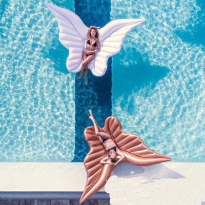 Giant PVC Butterfly Wing Float Angel Wing Pool Float Ride-On for Water Fun