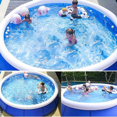 Round Inflatable Pool Thick PVC Foldable Home Swimming Pool