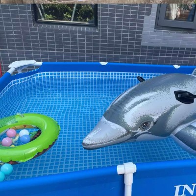 INTEX Frame Pool Above Ground Swimming Pool for Backyard Kids & Adults