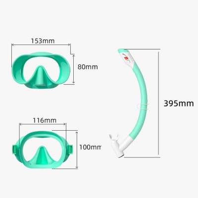 Snorkeling Gear with Food-Grade Silicone Mask & Anti-Choke Snorkel