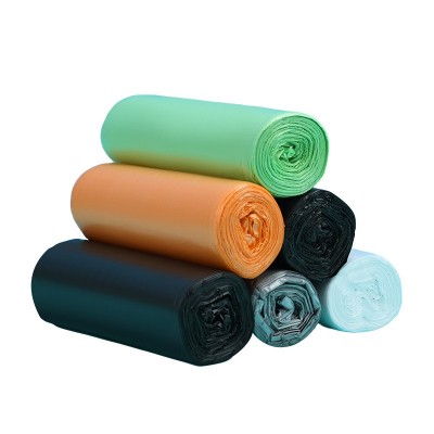 Eco-Friendly Biodegradable Flat-Top Trash Bags for Household Use