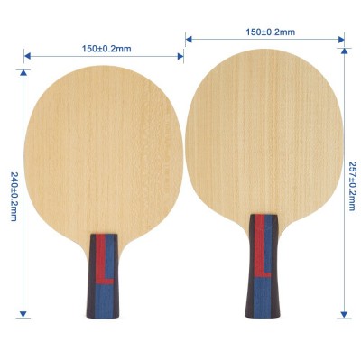 Professional 7-Layer Ping Pong Paddle Baseboard Long/Short Handle Straight/Horizontal Grip