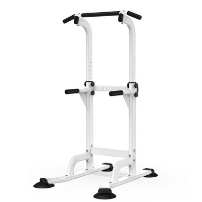 Multi-Function Home Gym Station,Pull Up/Dip/ Sit Up,Steel,Black/White