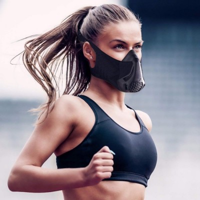 Adjustable Resistance Sports Mask, 24 Level Fitness Training Mask for Gym & Outdoor
