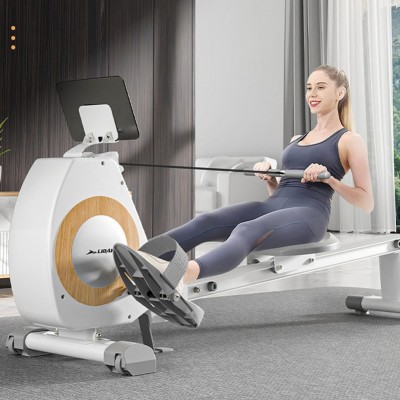 Foldable Magnetic Rowing Machine 8-Level Resistance Home Gym Rower