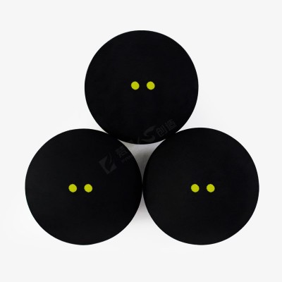 Ultra Slow Double Yellow Dot Squash Ball 39mm Competition Use