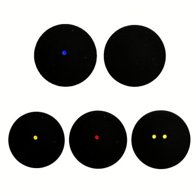 Premium Natural Rubber Squash Ball All Speeds for Beginners to Pros